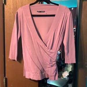 Faux wrap sweater XL